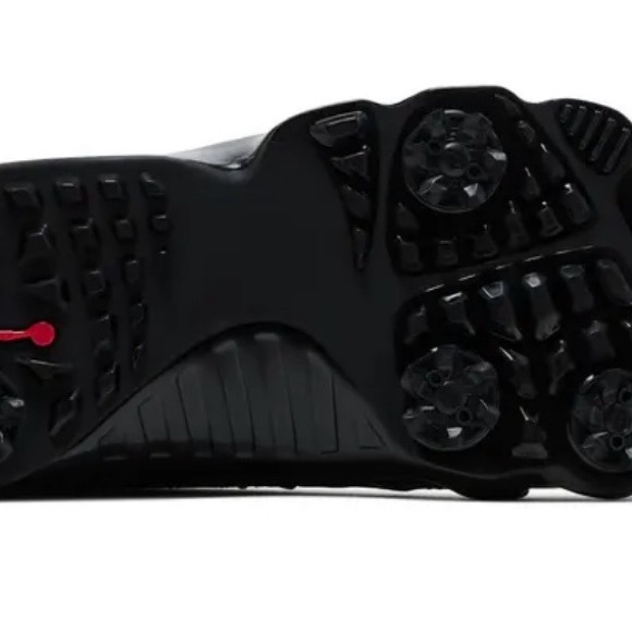 Jordan 9 Golf Shoe Black and Red